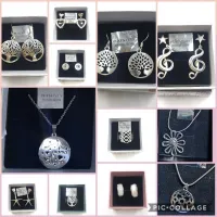 JEWELERY PLATED AND PLATED IN STERLING SILVER 925 MIX SET